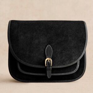 Sold Out Sézane Large Roméo Black Bag